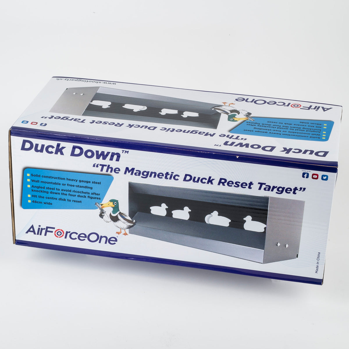 Resettable Knock-Down Duck Target