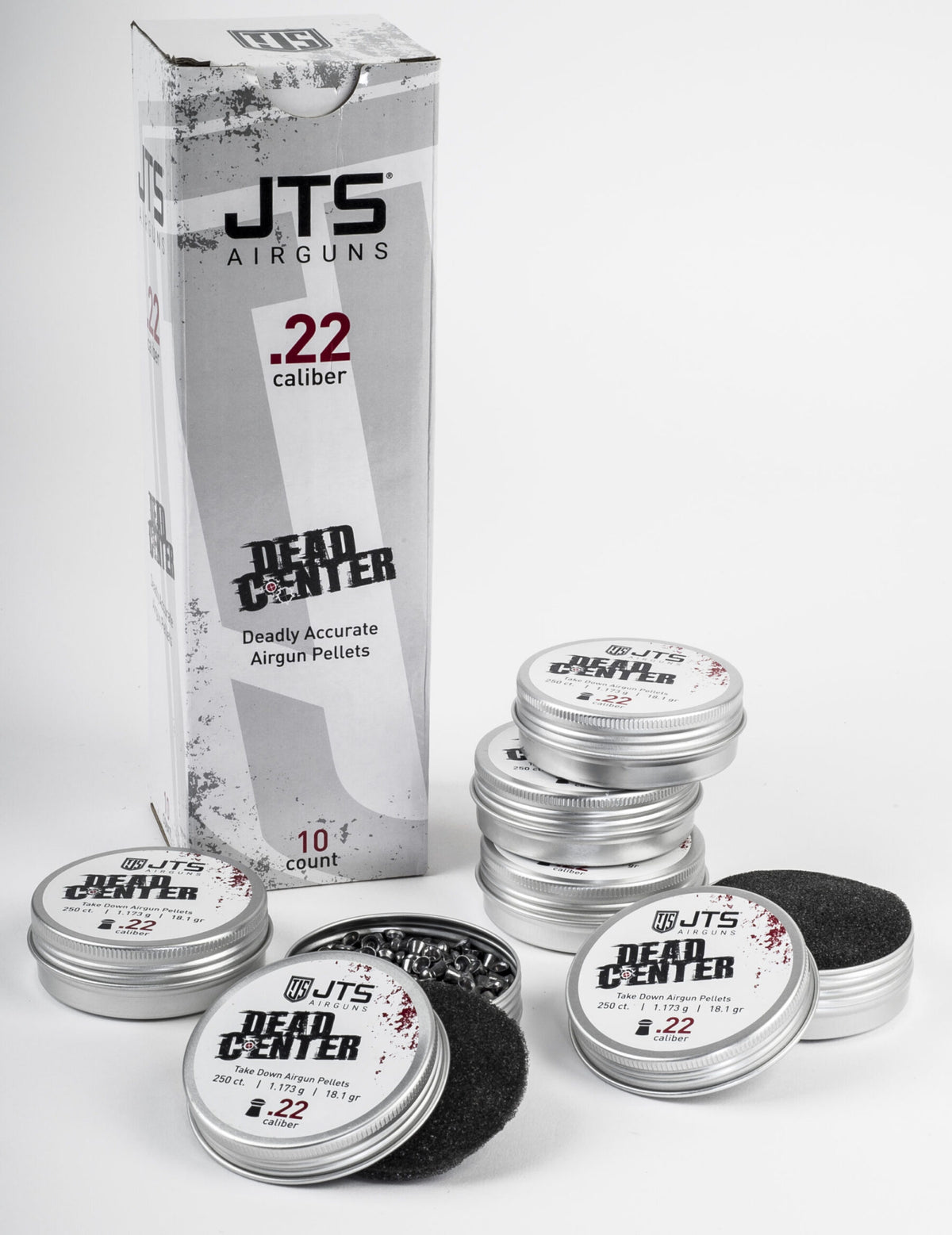 JTS Dead Center Domed .22 5.5mm Airgun Pellets - 16.08 grains