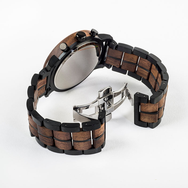 AENGUS Walnut Mens Chronograph Watch