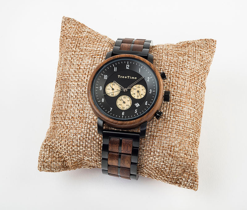 AENGUS Walnut Mens Chronograph Watch