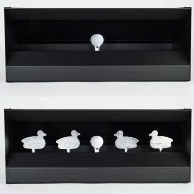Resettable Knock-Down Duck Target