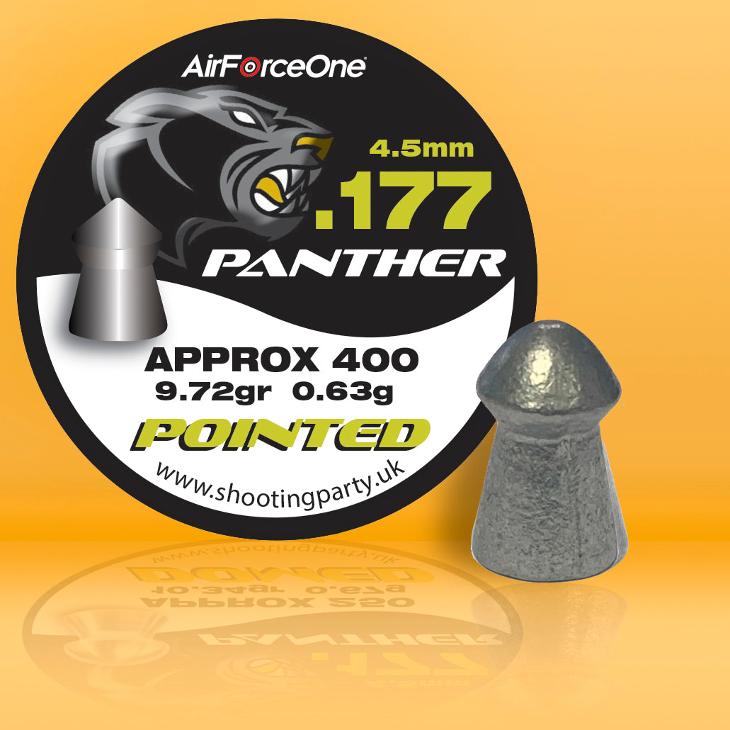 .177 AirForceOne Panther Pointed Airgun Pellets