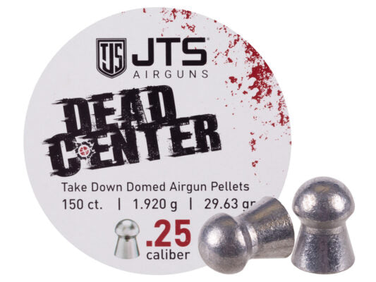 JTS Dead Center Domed .25 6.35mm Airgun Pellets - 29.6 grains