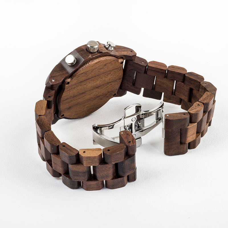 NUADA Walnut Mens Chronograph Watch