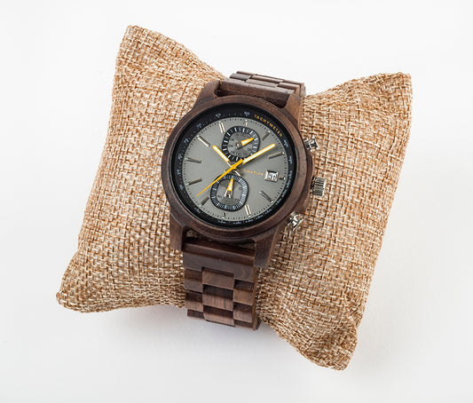 NUADA Walnut Mens Chronograph Watch
