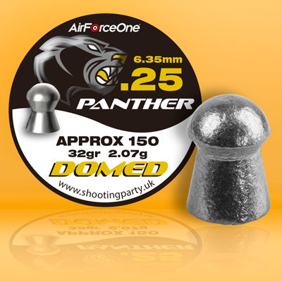 .25 AirForceOne Panther DOMED Airgun Pellets