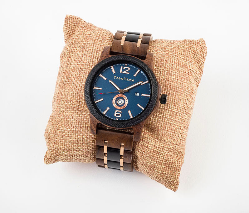 BELENUS Walnut & Ebony Mens Quartz Watch