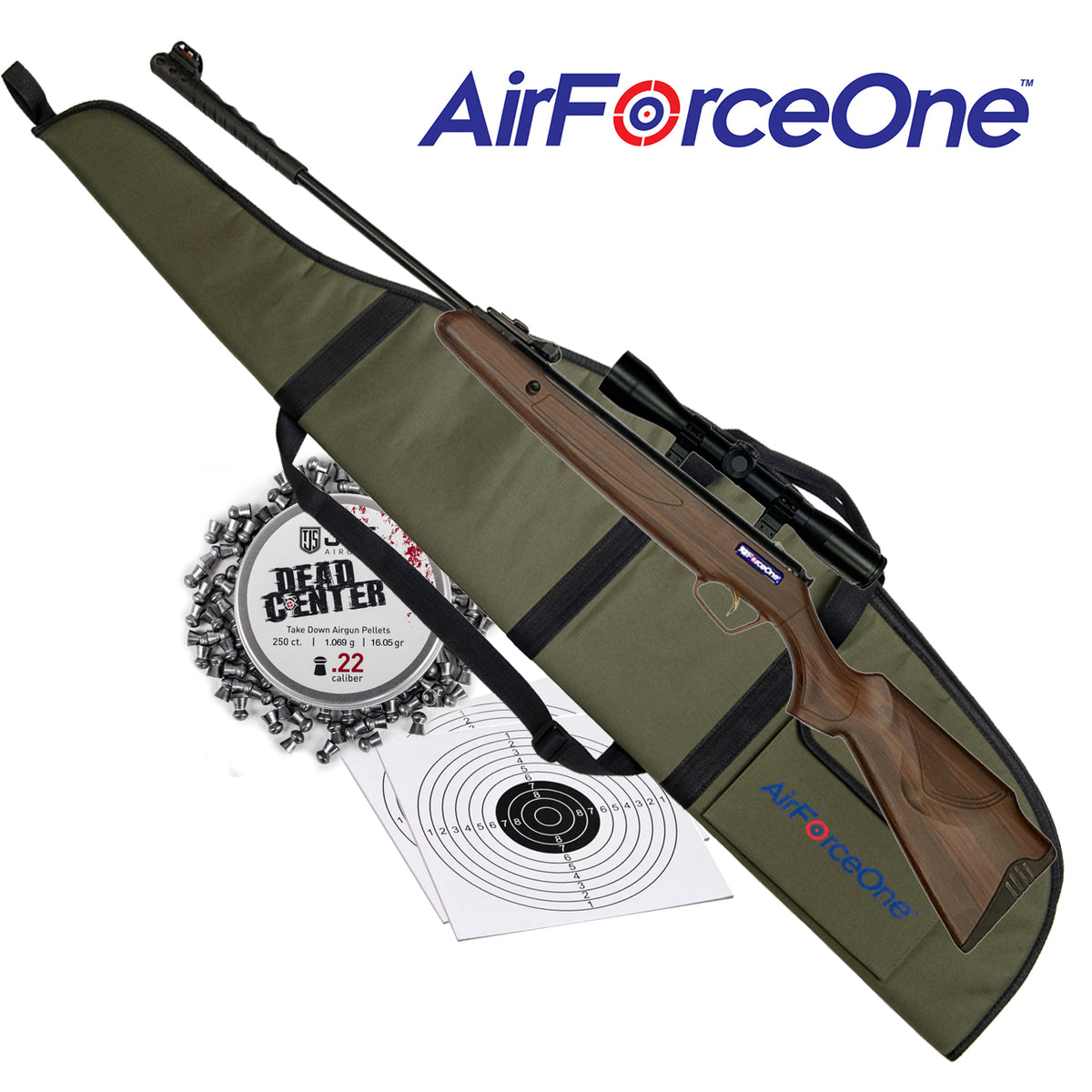 AirForceOne Breaker Ultimate Combo Air Rifle .177 .22  Synthetic Wood Kit