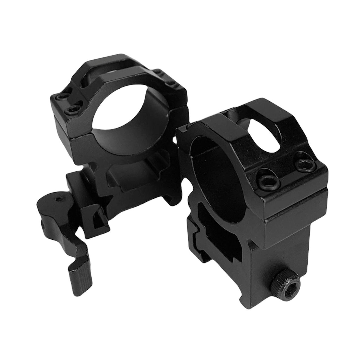 PAO® KwikLOKtm  Quick Release/Attach Weaver Mounts for 30mm Bodied Scopes