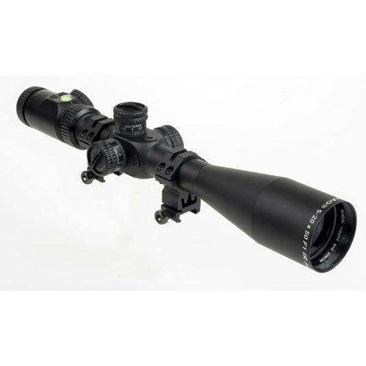 PAO® F1 5-20 x 50 IR PA First Focal Plane Rifle Scope inc. First Focal PlaneMounts & Sun Shade