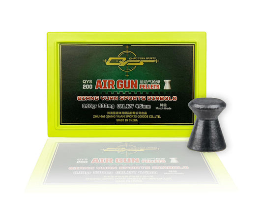 .177 QYS MATCH Grade Flat-head Airgun Pellets
