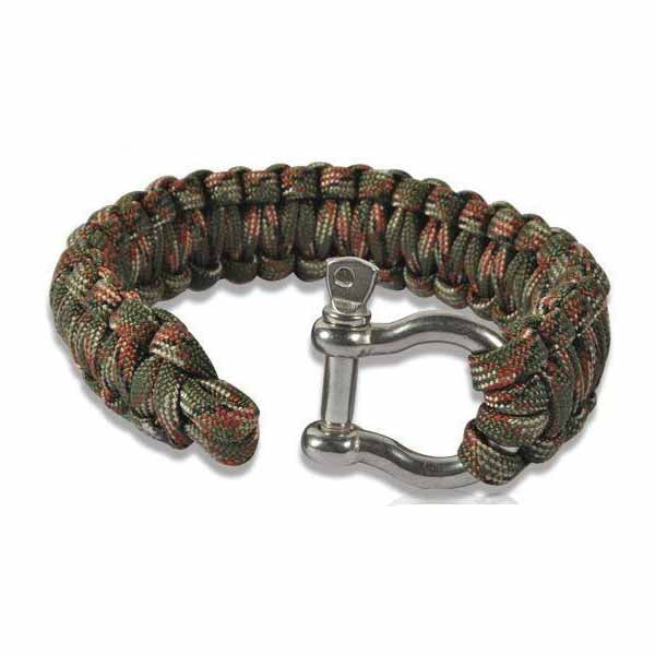 AirForceOne Paracord 550 Bracelet with steel fastener