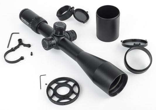 PAO® F1 5-30 x 56 IR PA Multi Stadia First Focal Plane Rifle Scope inc. Mounts & Sun Shade